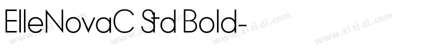 ElleNovaC Std Bold字体转换 ElleNovaC Std Bold字体转换